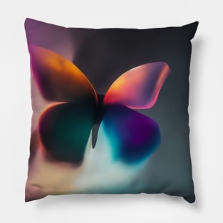 BUTTERFLY DESIGN IN MULTICOLORED MIST Pillow