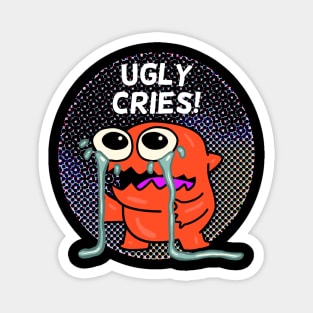 Ugly Cries Monster in Dots Magnet