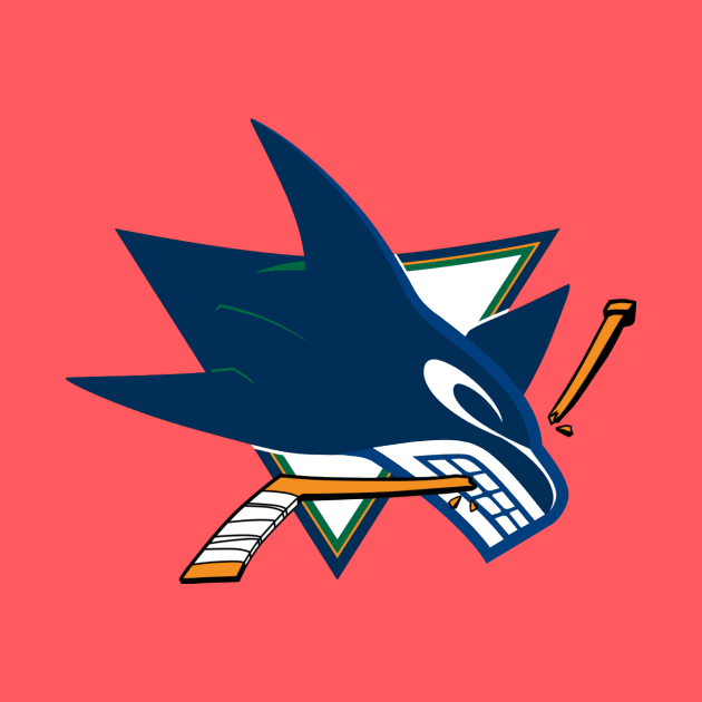 Sharks Canucks Logo Mashup by phneep