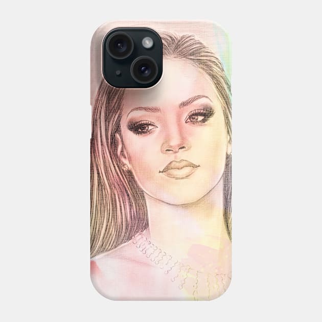 Rihanna Phone Case by Svetlana Pelin