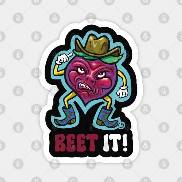 Beetman Magnet by Art from the Blue Room