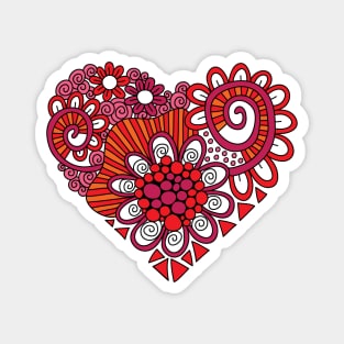 Heart Doodle Magnet