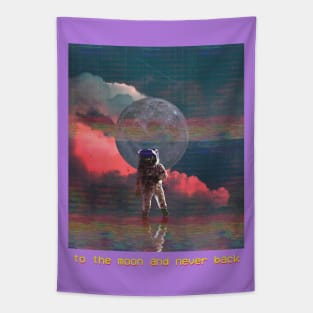 to the moon and never back Tapestry