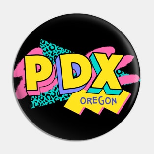 Portland, Oregon Retro 90s Logo Pin