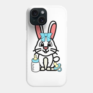 Cute Bunny Gender reveal - its a boy Phone Case