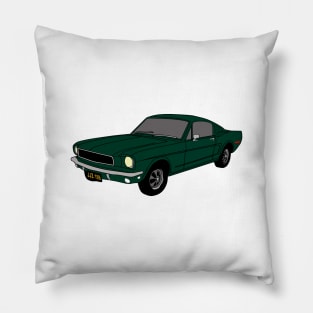 1968 Ford Mustang GT Cult Film Pillow