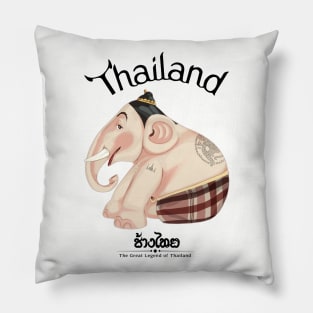 Thai Elephant The Great Legend of Thailand Pillow