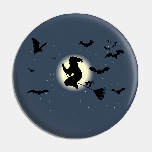 Witch Pin by LineXpressions