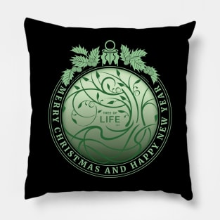 Merry Christmas. Tree of Life. Pillow