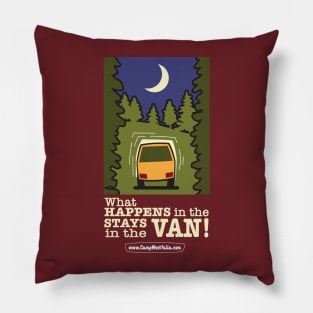 What Happens in the Van ... dark Pillow