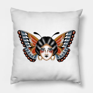 Butterfly lady Pillow