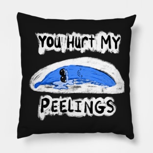 You Hurt My Peelings Crying Blue Banana Lying Down Pillow