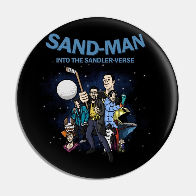 Sand-Man: Into the Sandler-Verse Cover Art Tee Pin by IntoTheSandlerverse