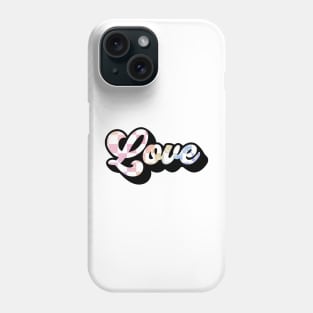 Love in Pastel Checkerboard Phone Case