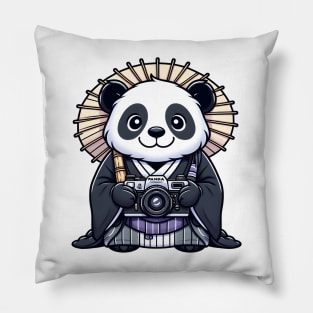 panda photographer Pillow