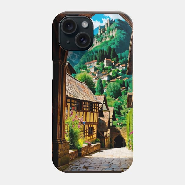 Medieval Towne - European Fantasy Render Phone Case by CursedContent