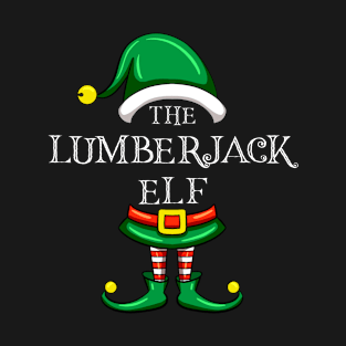 The Lumberjack Elf Matching Family Christmas Pajama T-Shirt