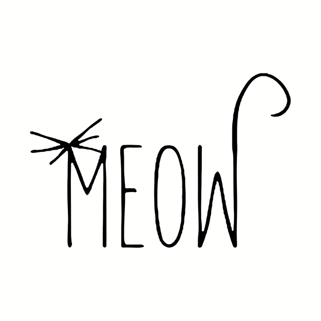 Meow Logo Funny by widapermata95