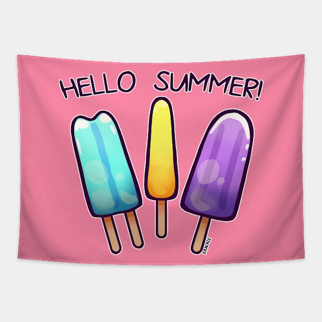 Summer Popsicles (Cool Version) Tapestry by Jan Grackle