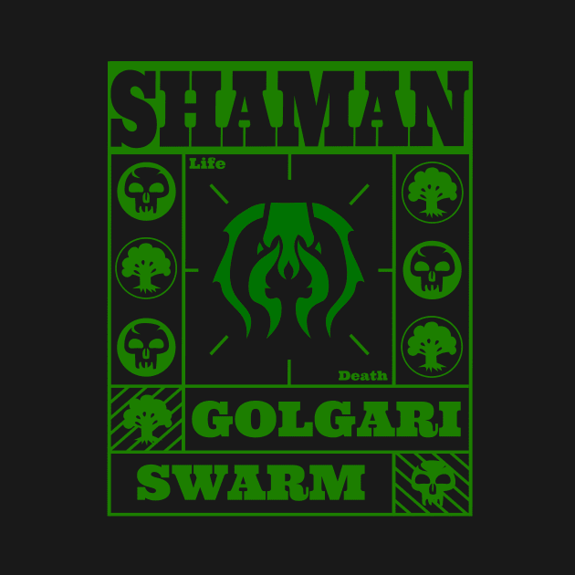 Golgari Swarm | Shaman | MTG Guild Black on Green Design by ChristophZombie