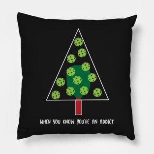 Christmas Pickleball Design for Pickleball Obsessed Pillow