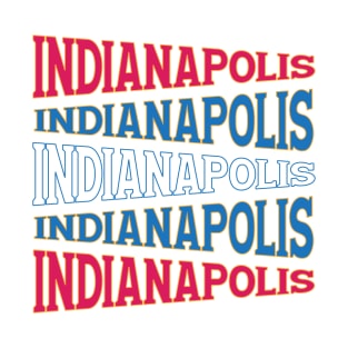 TEXT ART INDIANAPOLIS T-Shirt