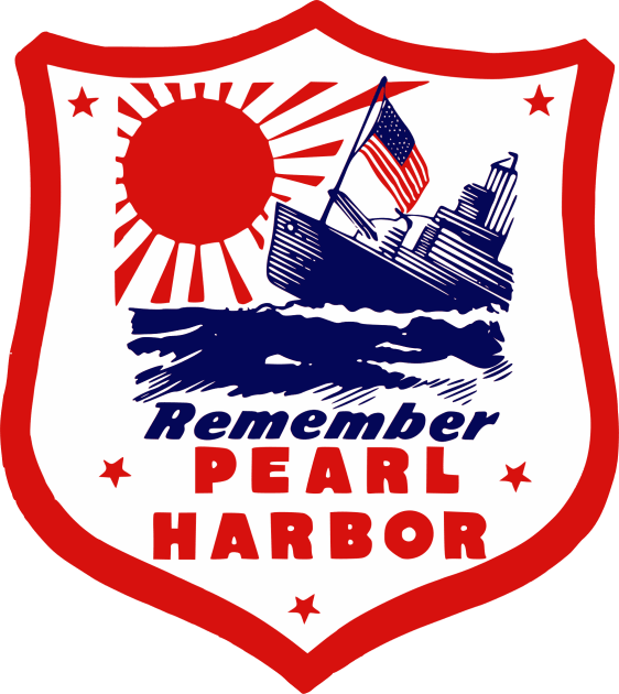 World War II - Remember Pearl Harbor Kids T-Shirt by Yesteeyear
