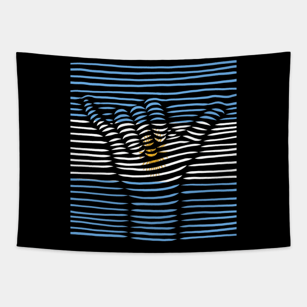 Argentina Proud Flag, Argentina gift heritage, Argentinian girl Boy Friend Tapestry by JayD World