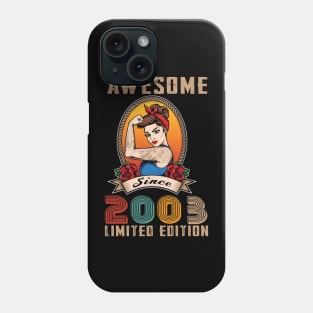 21th birthday Gifts for women, Best of 2003 Phone Case