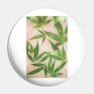 Dreamy Cannabis Marijuana Leaves Pin