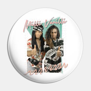 Milli Vanilli /\/\ Vintage Style Aesthetic Design Pin