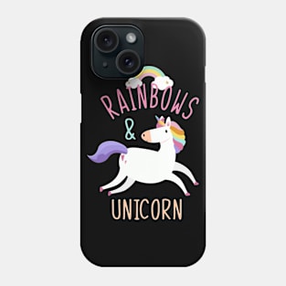 Unicorn Rainbow Clouds Phone Case