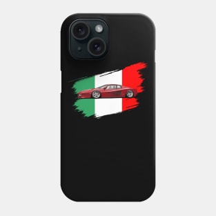 Classic Italy Flag Italia Motorsport Testarossa Car Phone Case