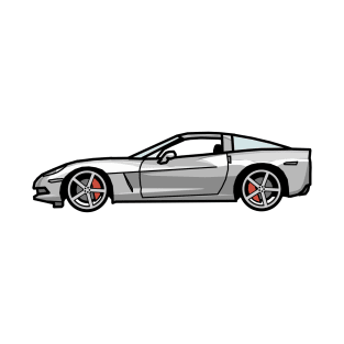 Chevrolet Corvette C6 Blade Silver Digital painting T-Shirt