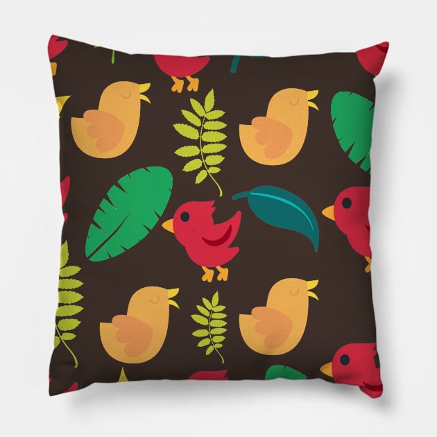 Birds in nature Pillow by creativeminds