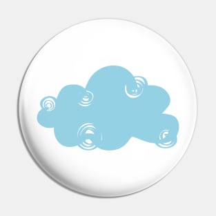 Spiral blue cloud Pin