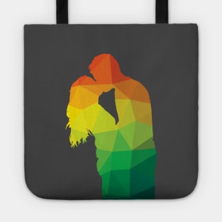 Couple Kissing Silhouette Tote