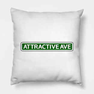 Attractive Ave Street Sign Pillow