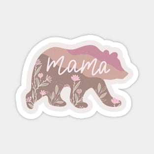 Mama Bear Floral Magnet