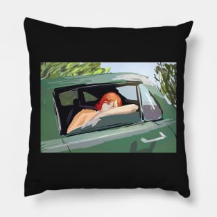 Sunny Car Ride Pillow