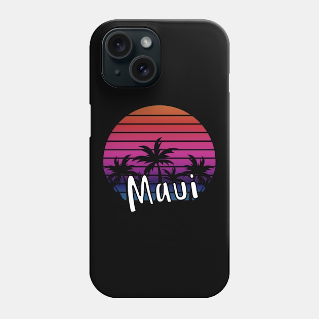 Maui Retro Vintage Sunset Design Phone Case by eliteshirtsandmore