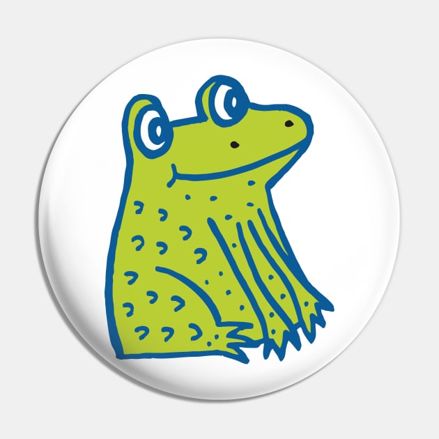 Cute frog Pin by Douwannart