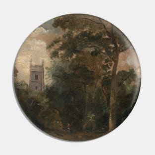 A Church in the Trees by John Constable Pin