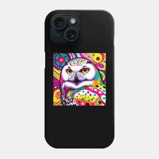 Snowy Owl Pop Art - Mystical Avian Fashion Statement Phone Case