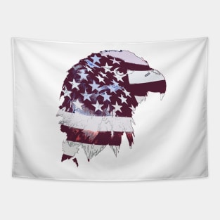 American Eagles grit Patriotic 4th of July flags USA United States of America Tapestry