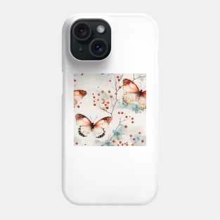 Butterflies Watercolor 1 - Buckeye Phone Case