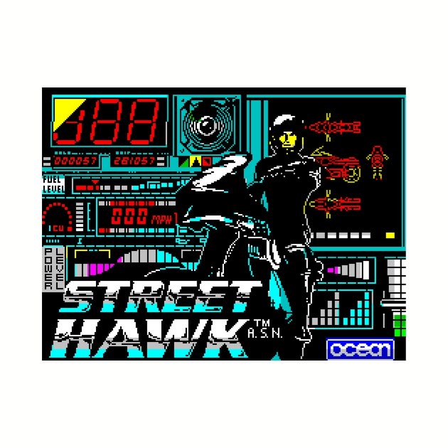 Street Hawk Game Screen by BigOrangeShirtShop