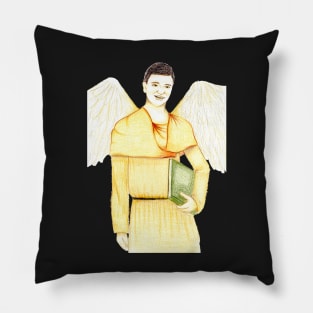 Archangel Jophiel Carrier of Wisdom- Black Pillow