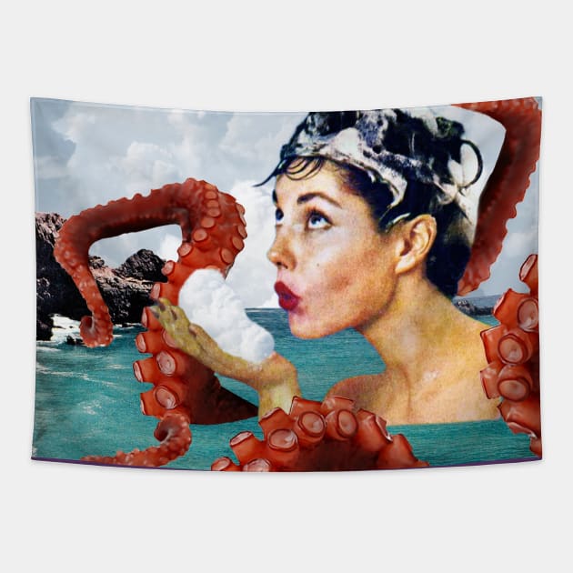 Ursula the Sea Creature Tapestry by MsGonzalez