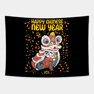 Good Luck Zodiac Happy Chinese New Year Tapestry